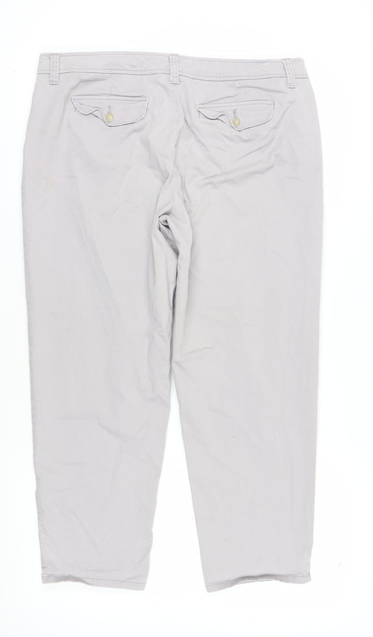 Liz Claiborne Women’s Beige Chino Trousers Size 16