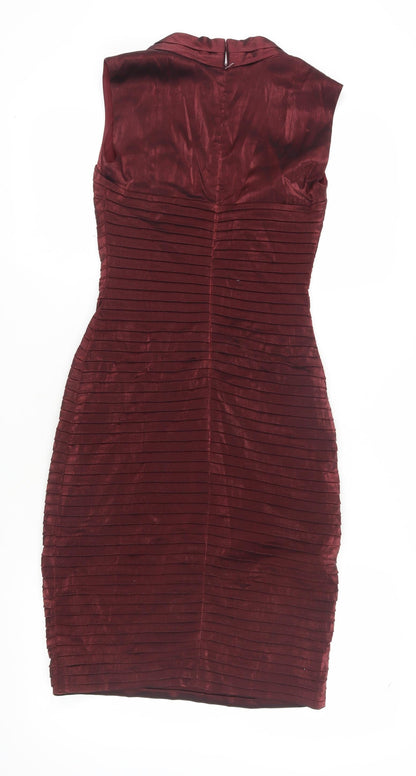 Le Chateau Women's Red Bodycon Dress - Size 6