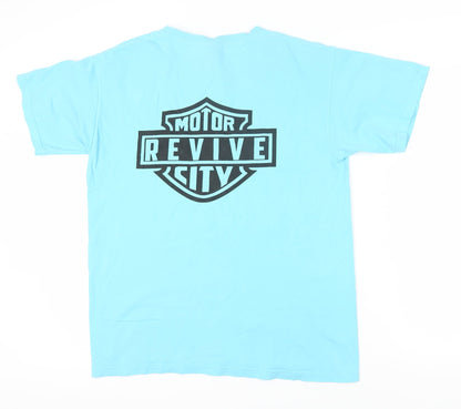 Motor Revive City Men's Blue L T-Shirt