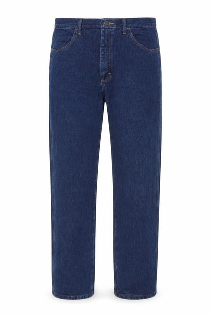 Mens UK Size 35 Restler Classic Fit Straight Blue Jeans