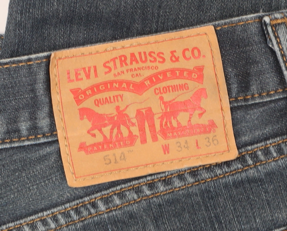 Levi's Men's Blue Straight Jeans Size L