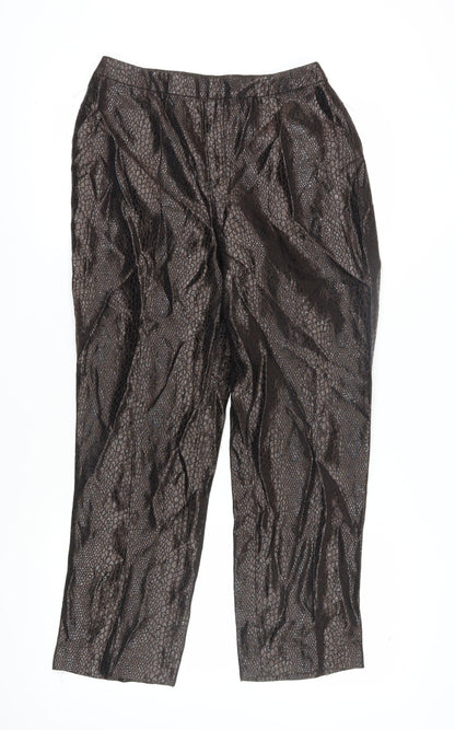 Linda Allard Ellen Tracy Women's Brown Cropped Trousers