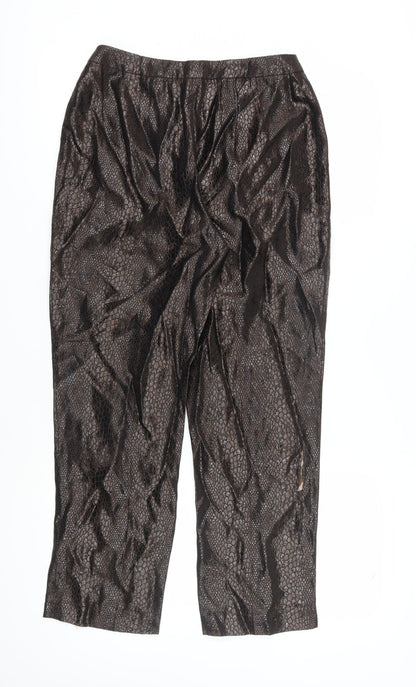 Linda Allard Ellen Tracy Women's Brown Cropped Trousers