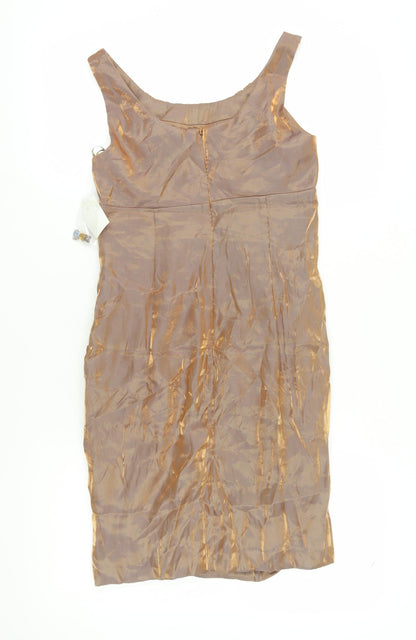 Jackie Jon Brown Cocktail Dress, Size 6, Sleeveless