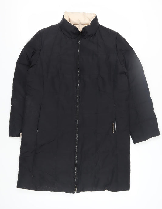 Liz Claiborne Women’s Black Puffer Jacket, Size S, Winter Coat