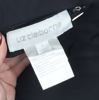 Womens UK Size S Liz Claiborne Black Puffer Jacket