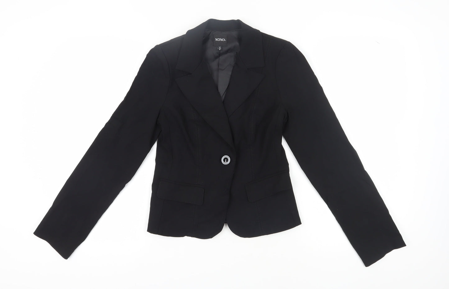 XOXO Women's Black Blazer, Size M, Business Casual