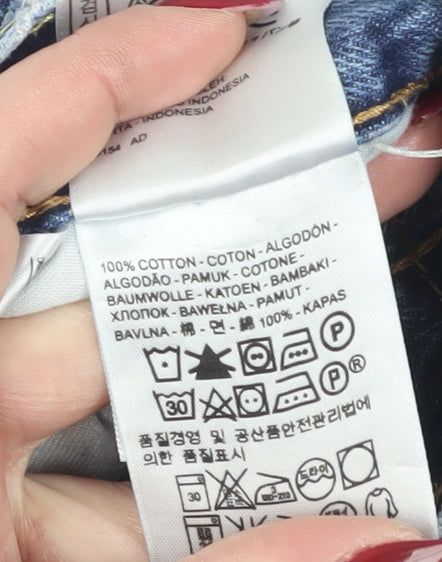 Levi Strauss Men's Blue Distressed Jeans, Size 30