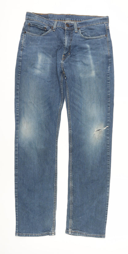 Levi Strauss & Co. Men's Blue Straight Jeans L
