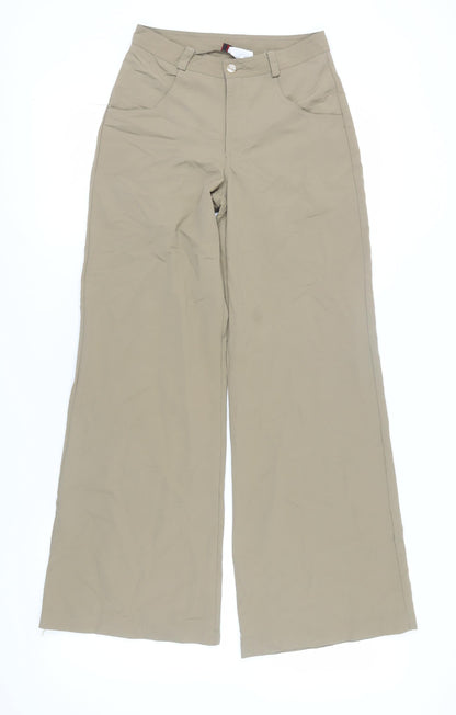 Red Rock Womens Beige Wide-Leg Trousers XS