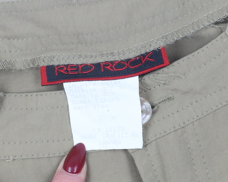 Red Rock Womens Beige Wide-Leg Trousers XS