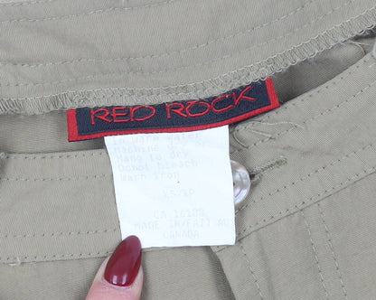 Red Rock Womens Beige Wide-Leg Trousers XS