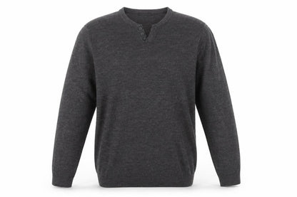 Mens UK Size XL Red Herring Black Henley Jumper