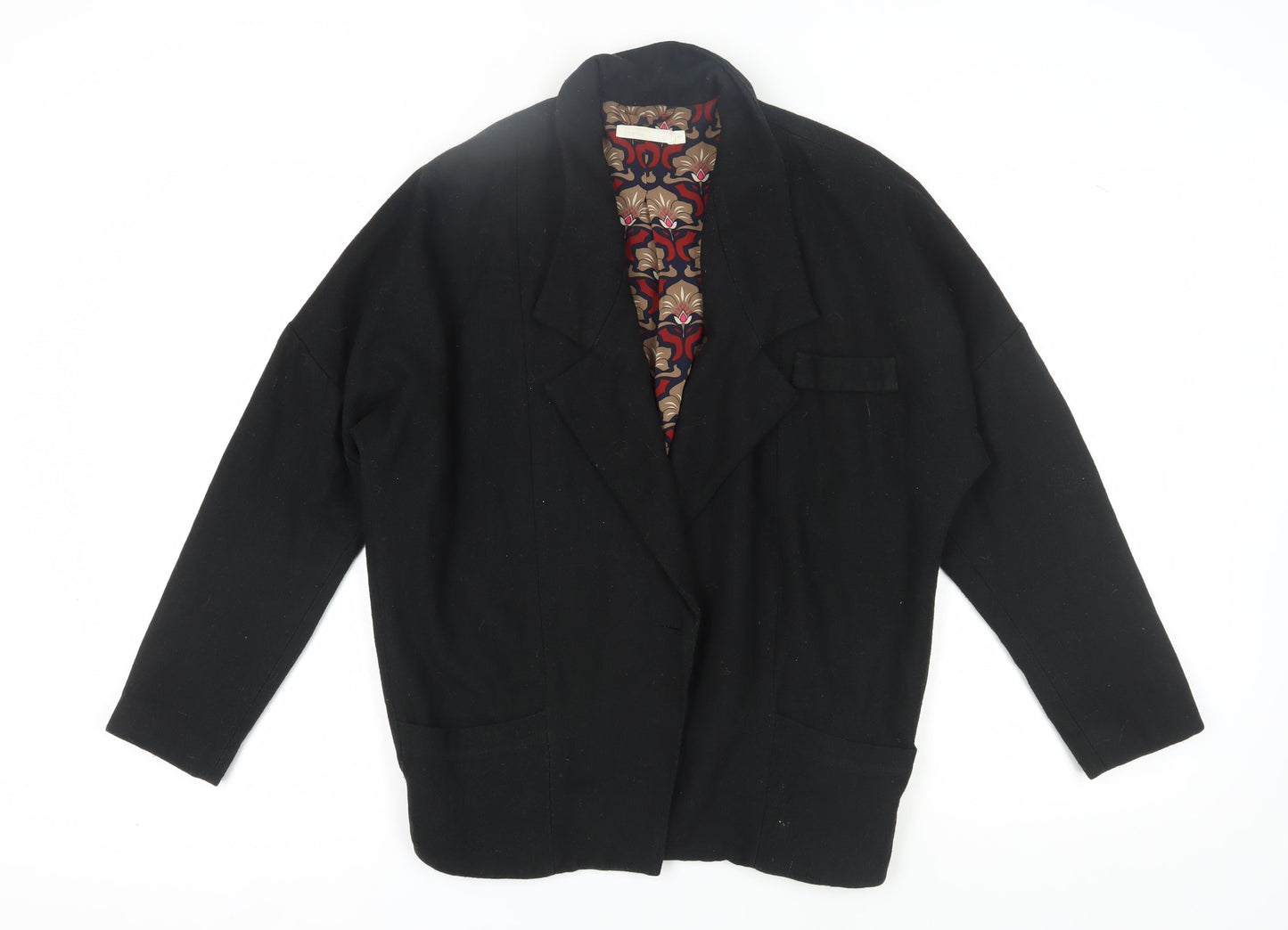 See U Soon Women's Black Wool Blazer XS Business Workwear