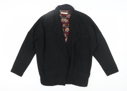 See U Soon Women's Black Wool Blazer XS Business Workwear