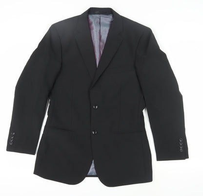Mens UK Size 36 Ciro Citterio Regular Black Suit Jacket