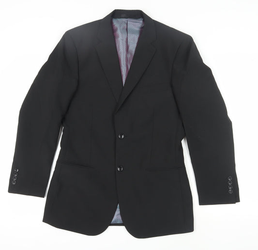 Mens UK Size 36 Ciro Citterio Regular Black Suit Jacket