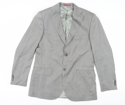 Antich England Men's Grey Wool Blazer Size 38R