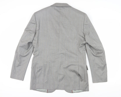 Antich England Men's Grey Wool Blazer Size 38R
