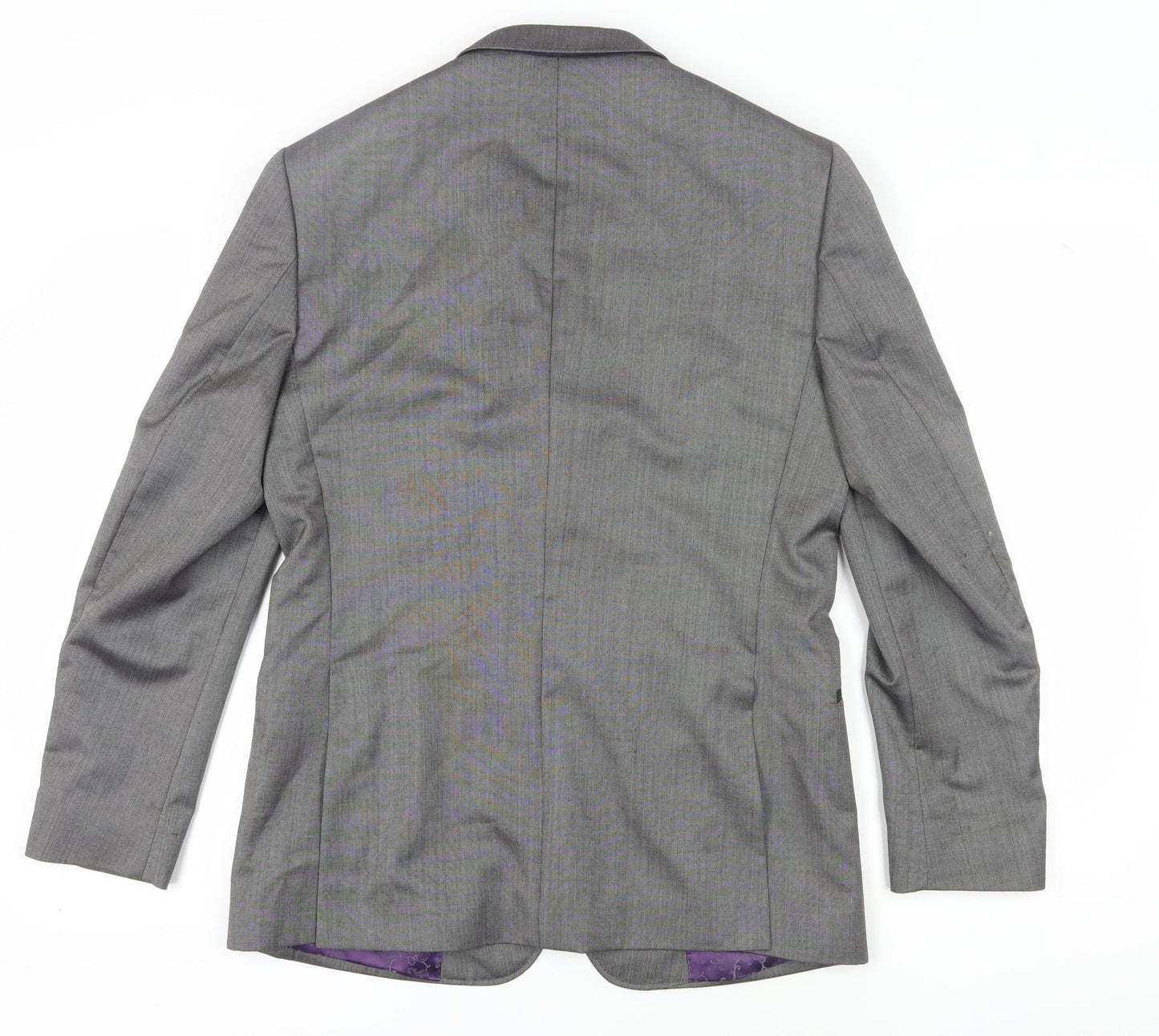 Mens UK Size 40 Ted Baker Regular Grey Suit Jacket