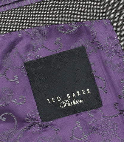 Mens UK Size 40 Ted Baker Regular Grey Suit Jacket