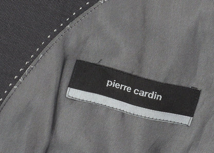 Pierre Cardin Men's Black Wool Suit Jacket Size 46R