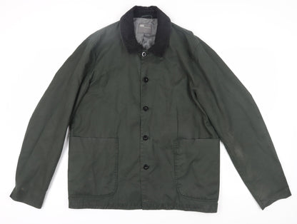 ASOS Men's Green XL Mid-Length Cotton Jacket