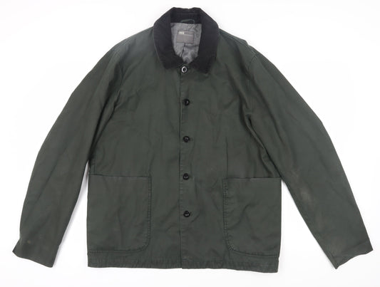 ASOS Men's Green XL Mid-Length Cotton Jacket
