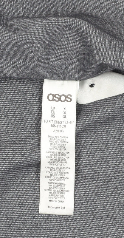 ASOS Men's Green XL Mid-Length Cotton Jacket