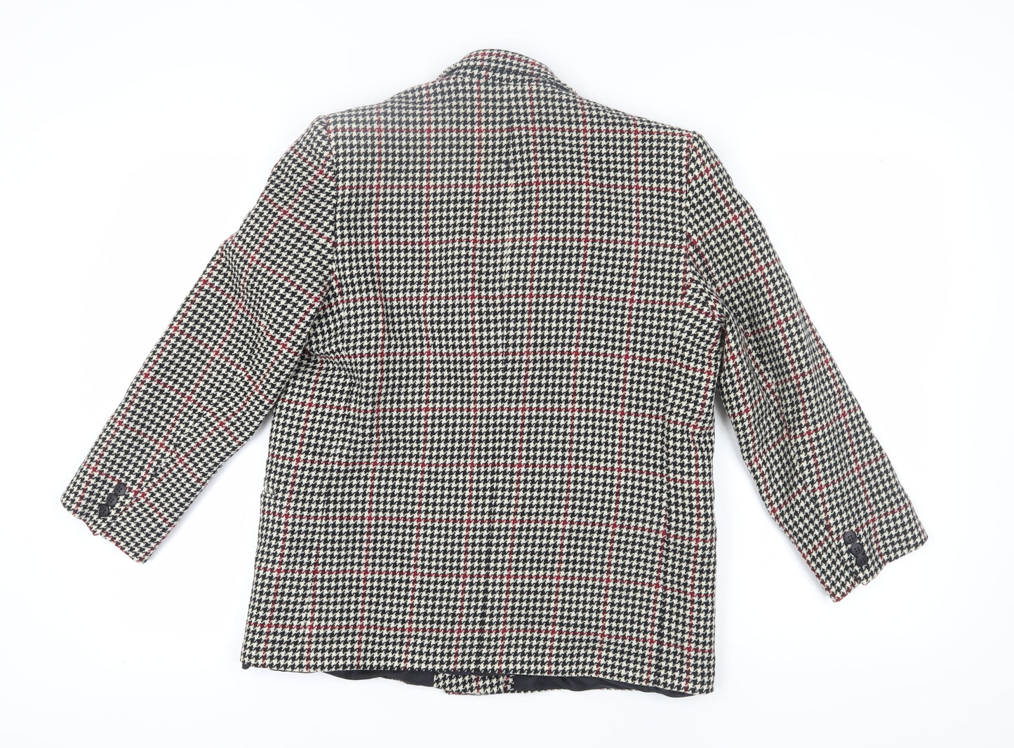 St Michael Women's Multicoloured Houndstooth Blazer Size 14