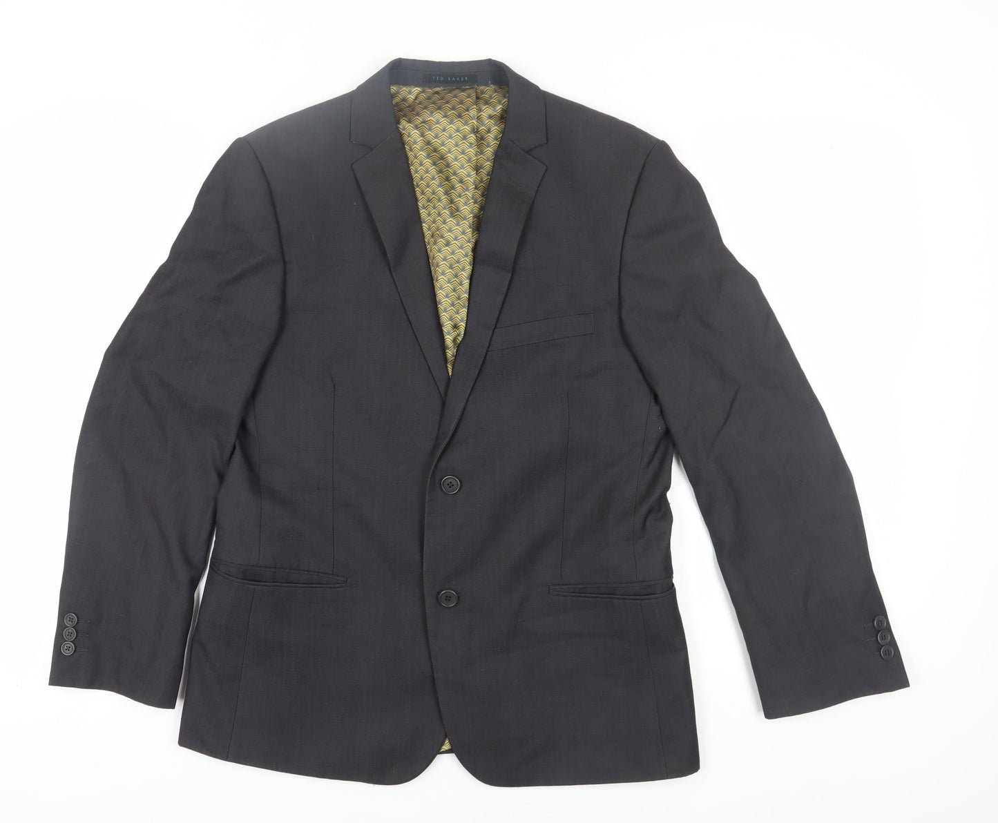 Mens UK Size 40 Ted Baker Regular Black Suit Jacket