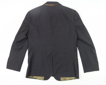 Mens UK Size 40 Ted Baker Regular Black Suit Jacket