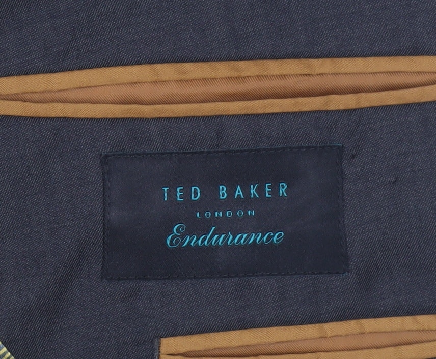 Mens UK Size 40 Ted Baker Regular Black Suit Jacket