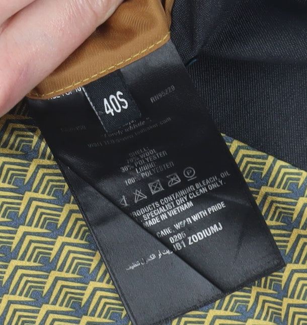 Mens UK Size 40 Ted Baker Regular Black Suit Jacket