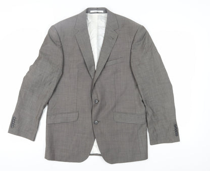Mens UK Size 40 Baumler Regular Grey Suit Jacket