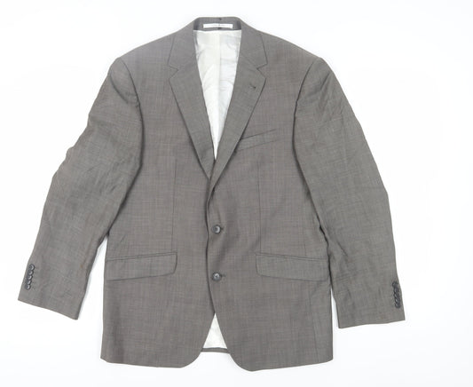 Mens UK Size 40 Baumler Regular Grey Suit Jacket