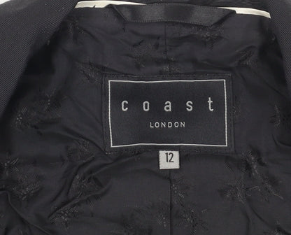 Coast Women's Black Shawl Collar Blazer, Size 12