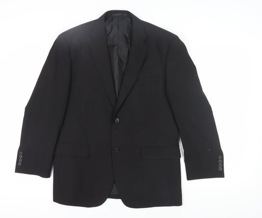 Mens UK Size 40 John Lewis Regular Black Suit Jacket