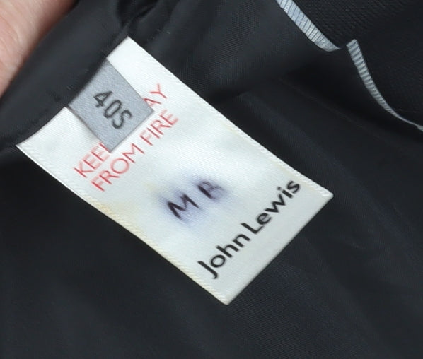 Mens UK Size 40 John Lewis Regular Black Suit Jacket
