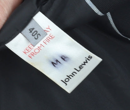 Mens UK Size 40 John Lewis Regular Black Suit Jacket