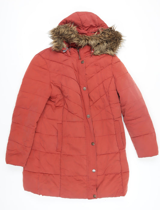 Mantaray Women's Red Puffer Jacket Size 16