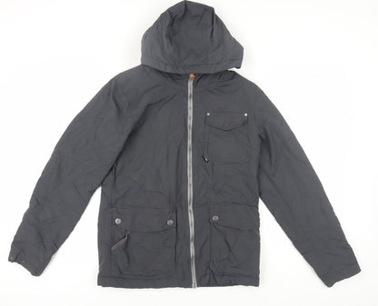 Mens UK Size S Bench Grey Parka Coat