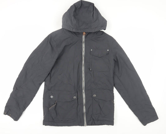 Mens UK Size S Bench Grey Parka Coat