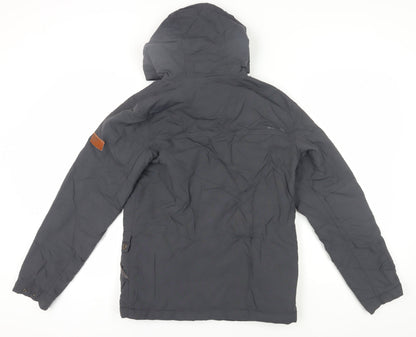 Mens UK Size S Bench Grey Parka Coat
