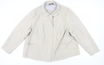 Womens UK Size XL Bm Collection Beige Basic Jacket