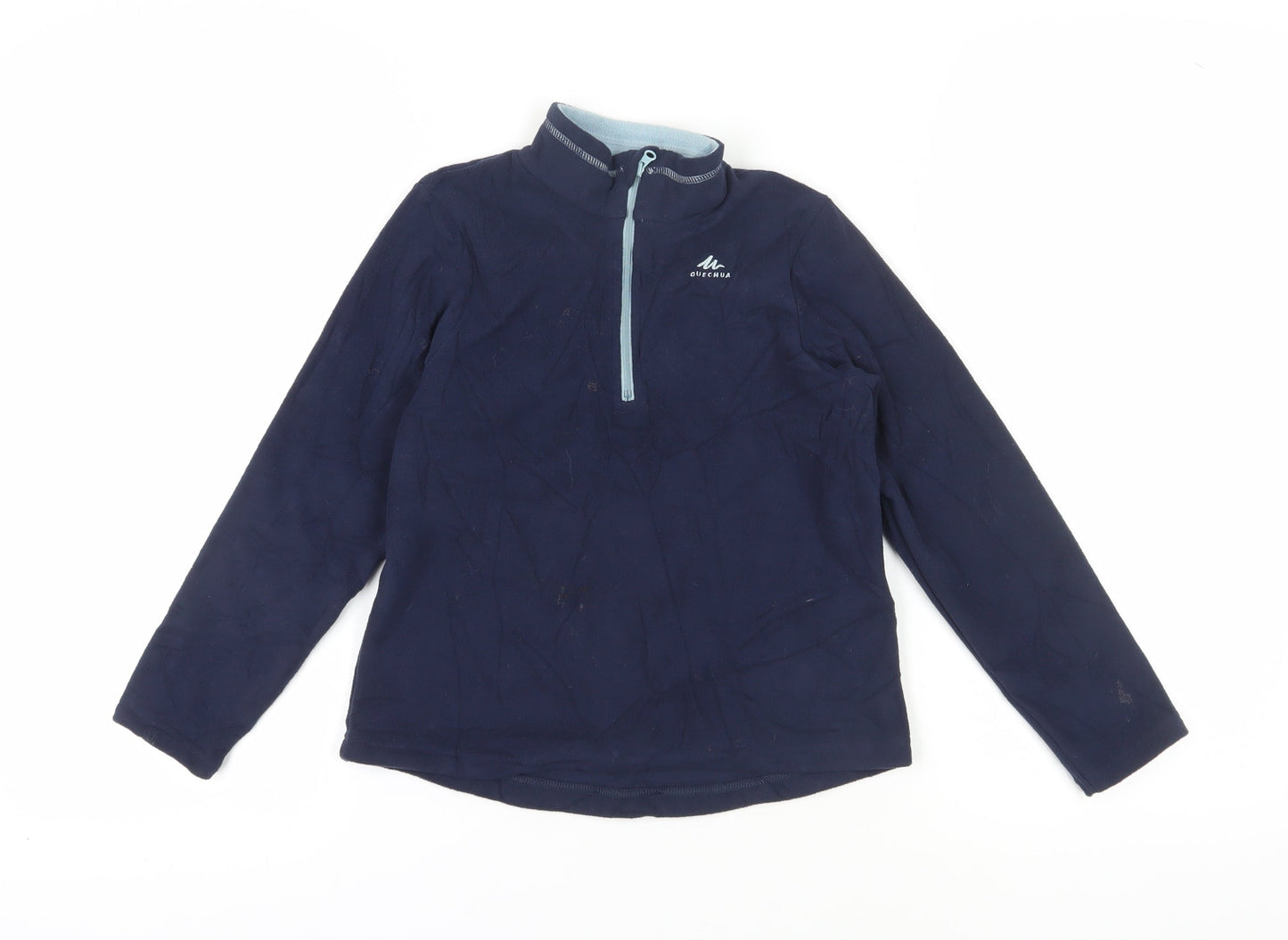 Quechua Boys Blue Fleece 1/2 Zip Sweatshirt 7-8 Years