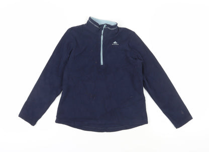 Quechua Boys Blue Fleece 1/2 Zip Sweatshirt 7-8 Years