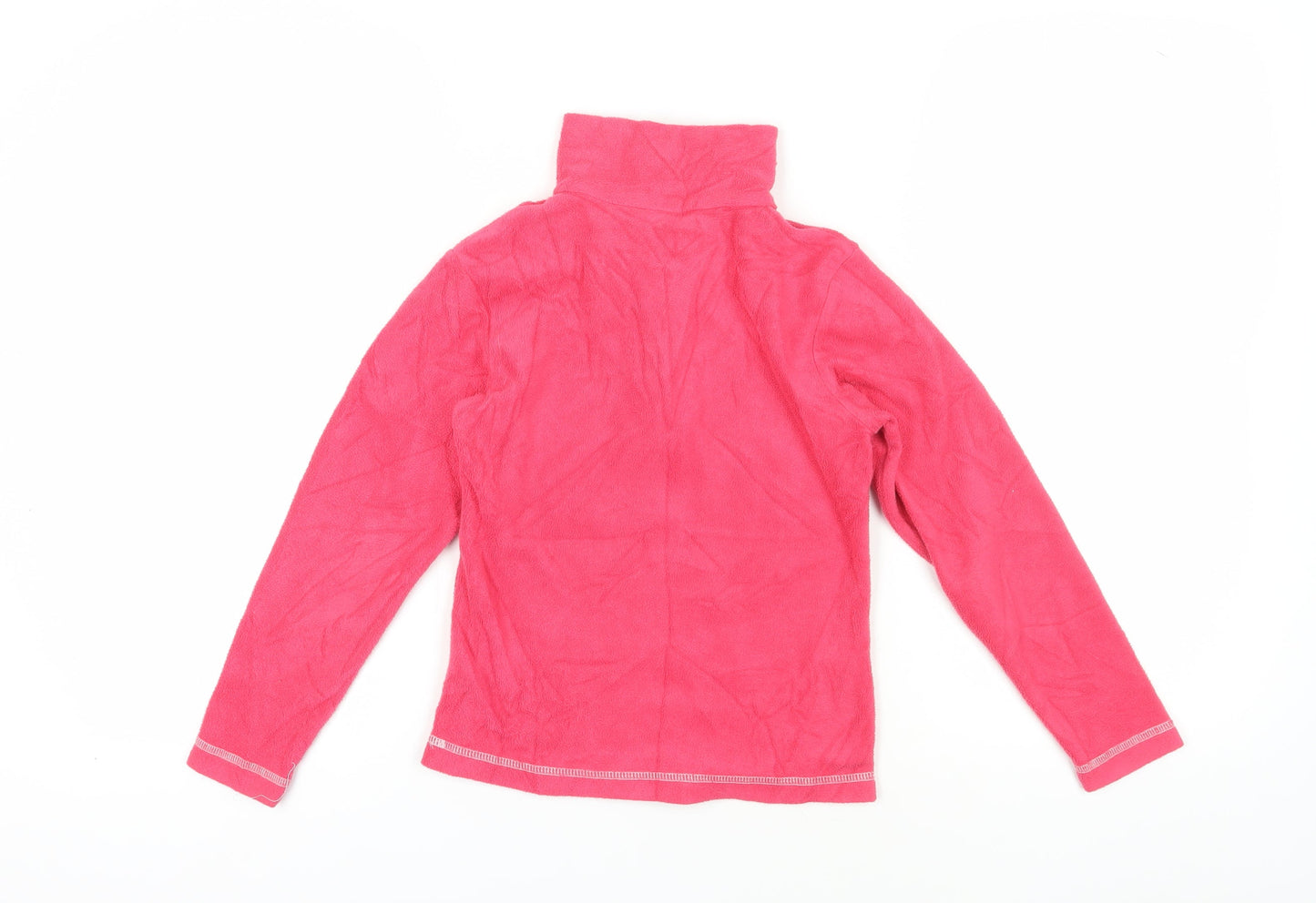 Campri Girls Pink Fleece 1/2 Zip Sweatshirt 9-10 Years