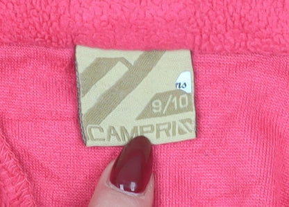 Campri Girls Pink Fleece 1/2 Zip Sweatshirt 9-10 Years