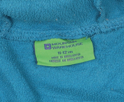 Mountain Warehouse Girls Blue Pullover Hoodie 11-12 Years